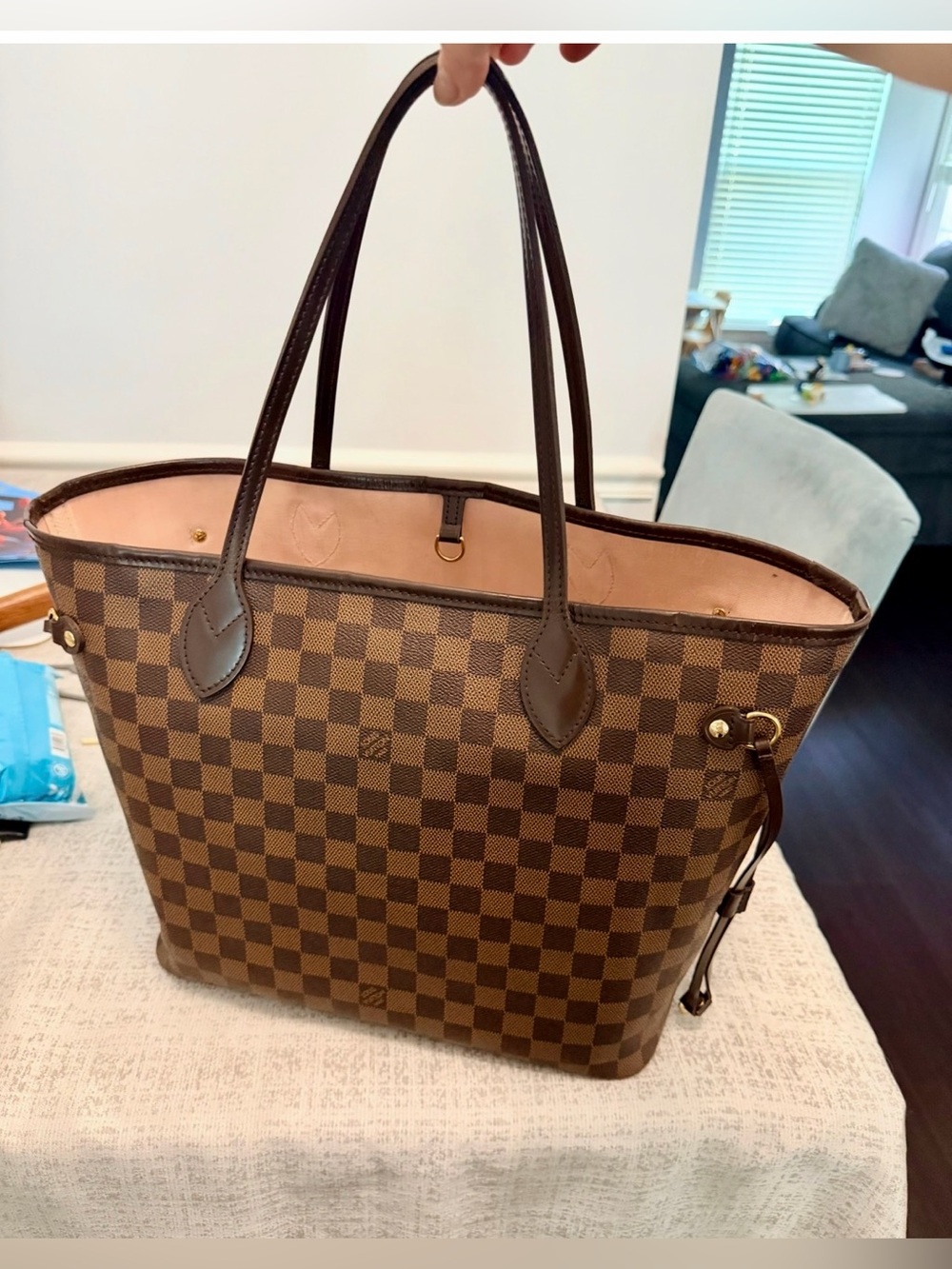 Louis Vuitton Neverfull MM w Ballerine Interior